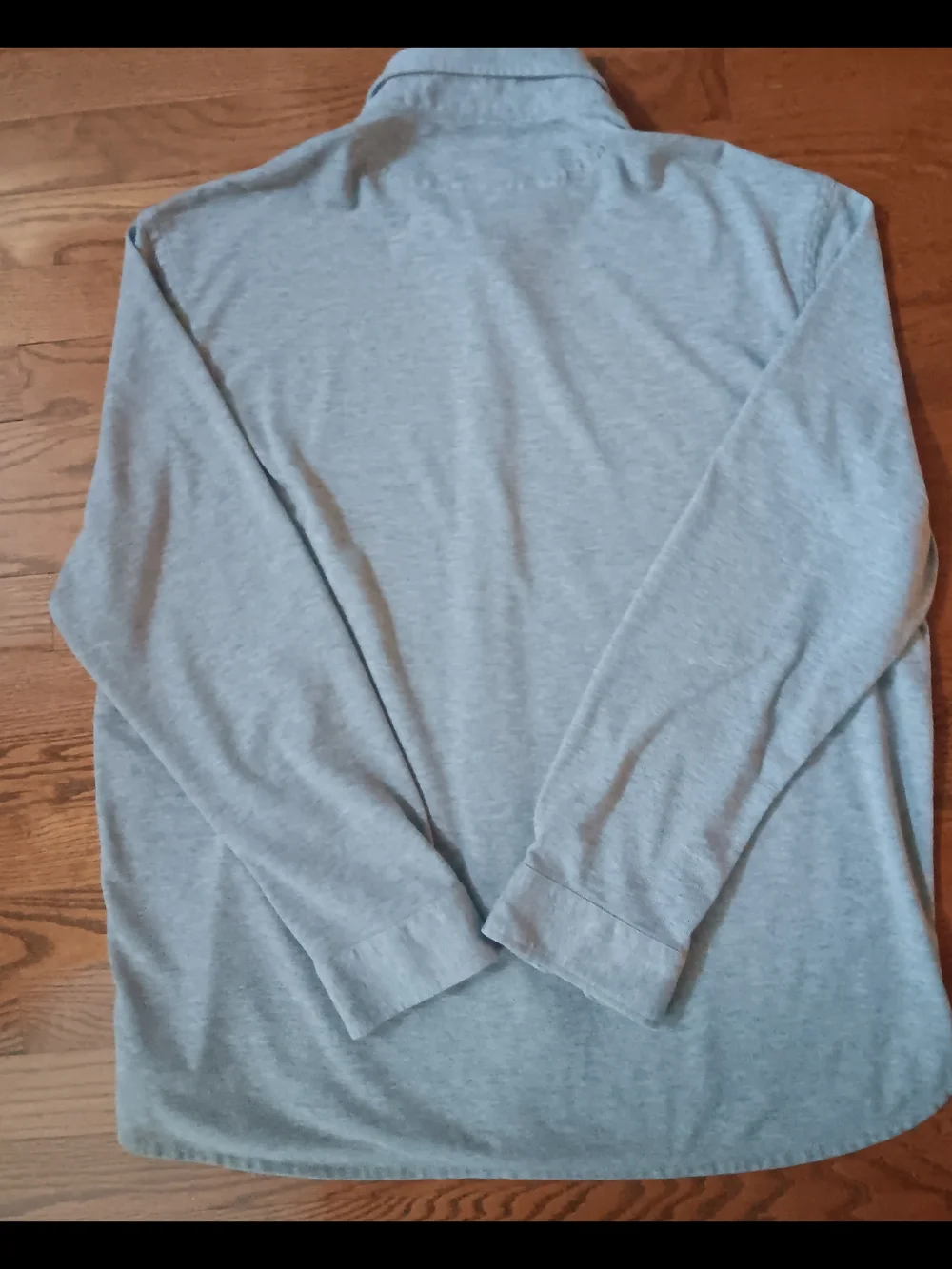 Polo Ralph Lauren Featherweight Mesh Long Sleeve Button-Down Shirt Gray XL